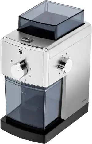 WMF Stelio Edition Kaffeemühle elektrisch, Scheibenmahlwerk aus Stahl, 17-stufig
