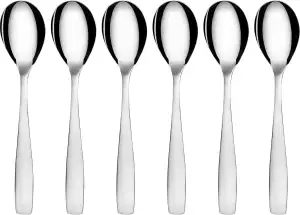 GRÄWE Espressolöffel, Kaffeelöffel Set, 6 Stück, Teelöffel, Edelstahl, Dessertlö