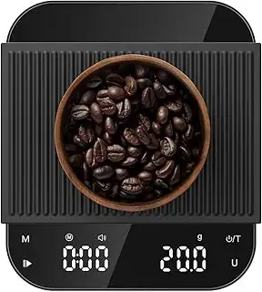 Ultrean Kaffeewaage mit Timer, wiederaufladbare Küchenwaage für Espresso und Pour-Over Kaffee, 3 ...