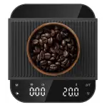 Ultrean Kaffeewaage mit Timer, wiederaufladbare Küchenwaage für Espresso und Pour-Over Kaffee, 3 kg/0,1g hochpräzise Espresso waage mit digitaler LED, Touch-Sensor, 6 Einheiten (schwarz)