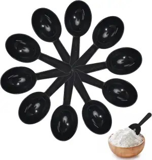 Messlöffel Set - 10 Stück Wiederverwendbare Kunststoff Dosierlöffel für Milchpul