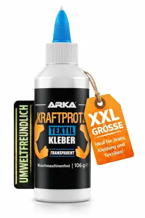 Textilkleber 105 g – kleben statt nähen: flexibel, waschmaschinenfest & transpar