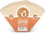 EDESIA ESPRESS – 100 Kegelförmige Kaffeefilter aus Papier – Kaffeefilter Nr.2 für Manuelle Kaffeemaschine, Pour-Over und Sanftes Brühen – Größe 2 Braun
