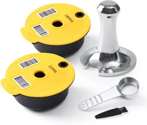 2 Stück wiederverwendbare Pads, 180 ml/220 ml, PP-Kunststoff, nachfüllbarer Kaff