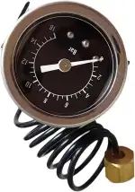 Professionelles 16-Bar Kaffeemaschinen Manometer Mit Metallstruktur Geeignet Für Gleichmäßiges Brühen Und Zur Verbesserung des Geschmacks. Messgeräte Für Espressomaschinen