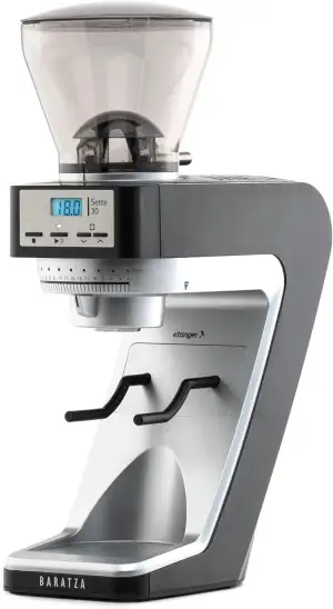 Baratza - Sette 30 230V Kaffeemühle - Elektrische Kaffeemühle mit Mahlwerk und Timer - Für Siebträger, Einstellring für Manuelle Anpassung - Einfach zu Reinigen, Schnell und Leistungsstark - Schwarz