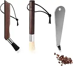 3 Pack Kaffeemühlen Reinigungsbürsten Set, Barista Pinsel Reinigungspinsel Kaffeepinsel Siebträge...