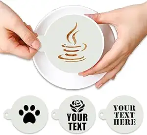 Personalisiert Kaffee Schablonen, Maßgefertigte Logo Text Kaffee Schablone Cappu