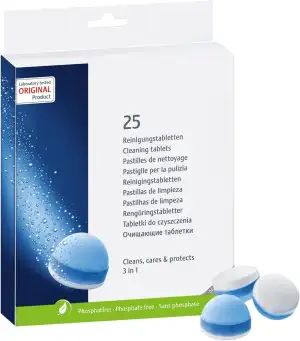 3-in-1 Reinigungstabletten für Kaffeevollautomaten, 25 Stück, Phosphatfrei 25045