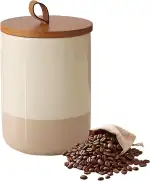 Simcat 800ml Keramik Kaffeebohnen Behälter Vorratsdosen mit Deckel Luftdicht für Kaffee Zucker Tee Gewürzen Nüsse Bohnen