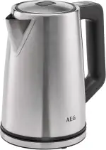 AEG Wasserkocher Deli 5, 2400 Watt, 5 Einstellbare Temperaturstufen, 1,7 l, 3-fache Automatische Sicherheitsabschaltung, Anti-Tropf- und Warmhaltefunktion, Einhand-Deckelöffnung, Edelstahl, K5-1-6ST