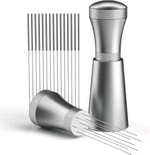 Wdt Tool, Abnehmbar Kaffee Distributor mit Ständer mit 7 Espresso Nadel 0.3mm, A