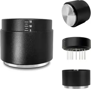 3-in-1 Kaffeeverteiler und Tamper mit WDT Werkzeug – Einstellbares Espresso Vert