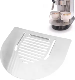 Abtropfgitter für Delonghi Dedica aus Edelstahl, Vergrößerung der Auflagefläche,