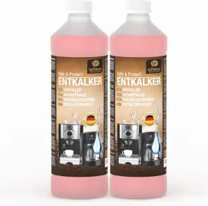 Coffeeano 2x 750ml Entkalker für Kaffeevollautomaten und Kaffeemaschinen, 12 Anw