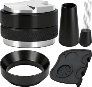 Y-Step Siebträger Zubehör, 51mm Barista Zubehör, Enthält Coffee Distributor and 