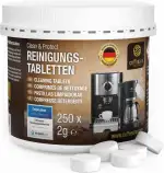 Coffeeano 250 Reinigungstabletten für Kaffeevollautomaten und Kaffeemaschinen. Reinigungstabs für...