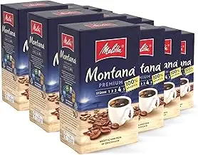 Melitta Montana Premium Filter-Kaffee 12 x 500g, gemahlen, Pulver für Filterkaff