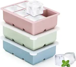 Eiswürfelform Eiswürfelbehälter Eiswürfel Silikon Mit Deckel Wiederverwendbar 3 