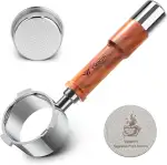 Bodenloser Siebträger 51mm 3 Ears mit Espresso Puck Screen- kompatibel DeLonghi Dedica EC680/EC68...