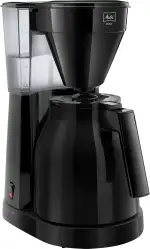 Melitta Easy Therm – Filterkaffeemaschine mit Thermkanne, für bis zu 8 Tassen Kaffee, in Schwarz