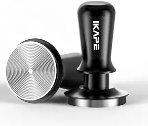 IKAPE 58.35mm Espresso Tamper, Premium Barista Kaffee Tamper mit kalibrierter Fe