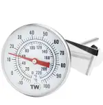 Milchthermometer, ideal für Milchkäse, Joghurt, Kaffee, mit Sonde (165 mm lang)