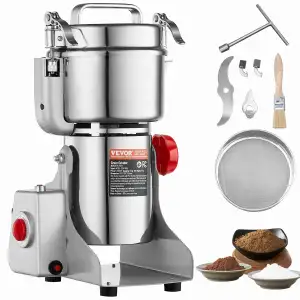 VEVOR 750g elektrische Getreidemühle, Hochgeschwindigkeits-Gewürzmühlen mit 2000