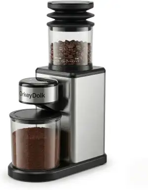 Elektrische Kaffeemühle mit Kegelmahlwerk, 25 Mahlgrade, für Espresso, Filter & 