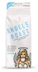 ANGELS ROAST 1kg koffeinfreie Espressobohnen aus Italien - schonend mit Wasser entkoffeiniert - säurearm - 80% Robusta & 20% Arabica Bohnen (ganze Kaffeebohnen - 1000g)