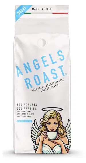 ANGELS ROAST 1kg koffeinfreie Espressobohnen aus Italien - schonend mit Wasser e
