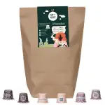 CUP VERDE Mixpaket 80 Kaffeekapseln kompatibel mit Nespresso® 3 Sorten: Crema Grande, Lungo & Espresso Forte – Heimkompostierbar – 100% Arabica aus schonender Trommelröstung