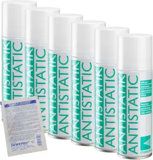ANTISTATIK - VPE: 6 x 200ml Spraydose - Antistatikspray verhindert statische Auf