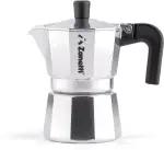 Zanetti, Mama Espressokocher aus Aluminium, Kaffeemaschine für 2 Tassen, Espressokocher mit Anti-Tropf-System, Silikondichtung, ergonomischer Griff