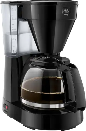 Melitta Easy – Filterkaffeemaschine mit Glaskanne, für bis zu 10 Tassen Kaffee, 