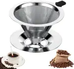 Kaffeefilter aus Edelstahl - Wiederverwendbar, Kaffeetropfer, Professioneller Kaffeefilter, Ideal für Filterkaffee