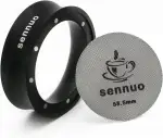 Kaffee Dosierring 58mm & 58.5mm Puck Screen, Aluminium Metall Espresso Trichter Genauen Befüllen ...