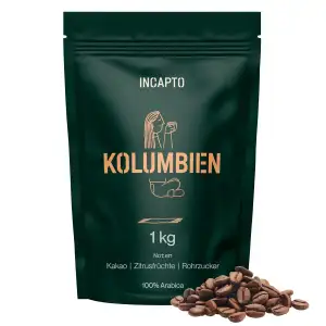 Incapto Spezialitäten-Kaffeebohnen | Single-Origin Kolumbien | Espresso 100% Ara