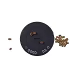 OutIn Claro Tragbare Kaffeewaage mit Timer - Digitale Espresso Waage 2kg/0,1g, Mini Kaffeewaage Inklusive Schutztasche,Wiederaufladbare Küchenwaage für Pour Over & Kaffeezubereitung
