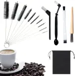 Kaffee Pinsel Barista Pinsel, 15 Stück Kaffee Reinigungsbürste, Reinigungsbürste Kaffeevollautoma...