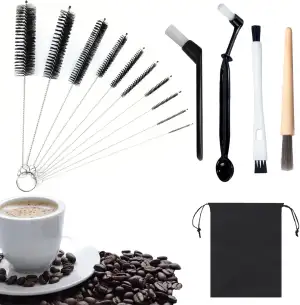 Kaffee Pinsel Barista Pinsel, 15 Stück Kaffee Reinigungsbürste, Reinigungsbürste