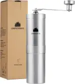 Groenenberg Kaffeemühle manuell I Hochwertiger Coffee Grinder Edelstahl I Espressomühle mit stufe...