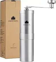 Groenenberg Kaffeemühle manuell I Hochwertiger Coffee Grinder Edelstahl I Espres