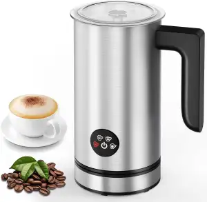 Elektrischer Milchaufschäumer – Edelstahl, für heißen und kalten Milchschaum, fü