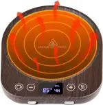 Elektrischer Kaffeewärmer,Aufgerüstet Tassenwärmer,Elektrischer Getränkewärmer mit 9 Temperatureinstellungen,Kerzenwärmer mit Schwerkraftsensorschalter,geeignet für Kaffee,Tee,Milch, DS1292