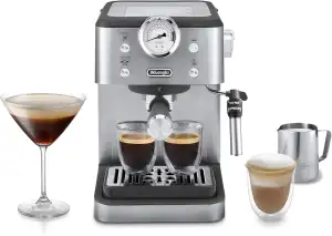De'Longhi Siebträgermaschine Classic EM450.M, Espressomaschine mit professionell