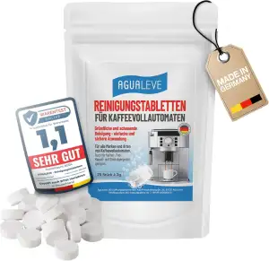 Reinigungstabletten 25 Stück – für alle Marken und Arten von Kaffeevollautomaten