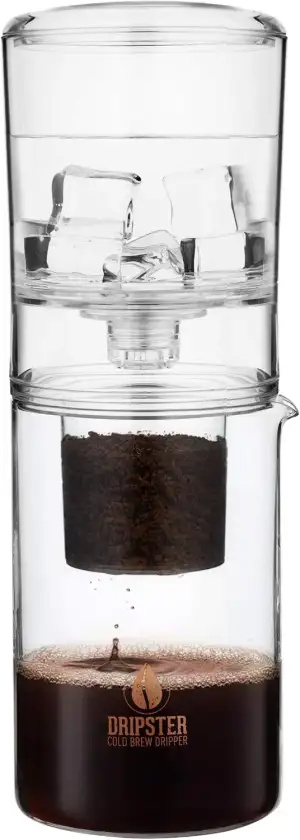dripdrip DRIPSTER 2-in-1 Cold Brew Dripper (4 Tassen / 600ml), Cold Brew Coffee 