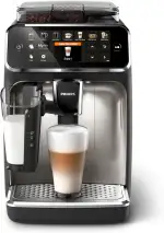 Philips Serie 5400 Kaffeevollautomat - LatteGo, 12 Getränke, Milchaufschäumer, Touchscreen, 4 Profile, Chrom-Finish (EP5447/90)
