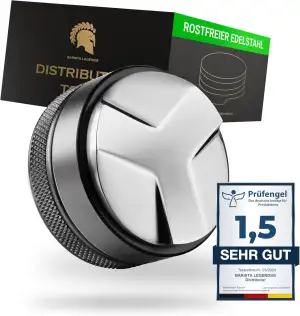 Barista Legends® Espresso Distributor Edelstahl höhenverstellbar - Leveler Tool 